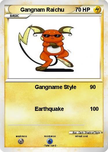 Pokemon Gangnam Raichu
