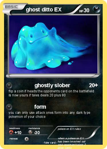 Pokemon ghost ditto EX