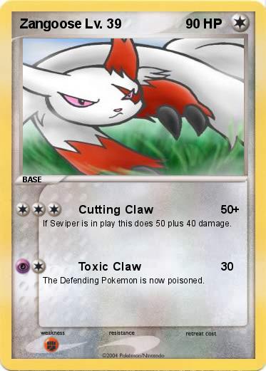 Pokemon Zangoose Lv. 39