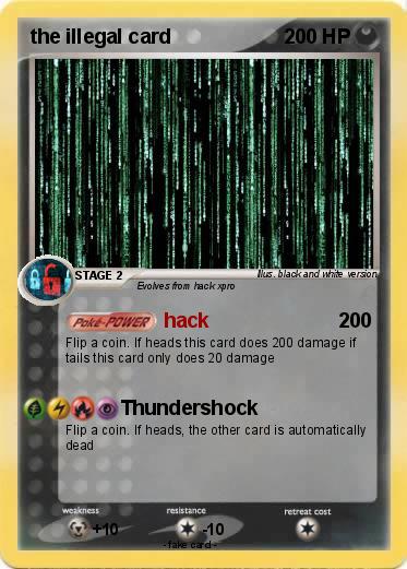 Pokemon the illegal card