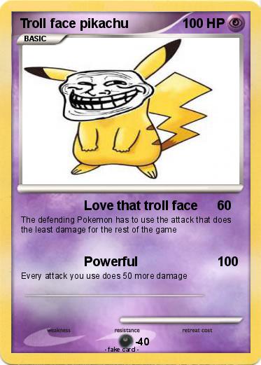 Pokemon Troll face pikachu