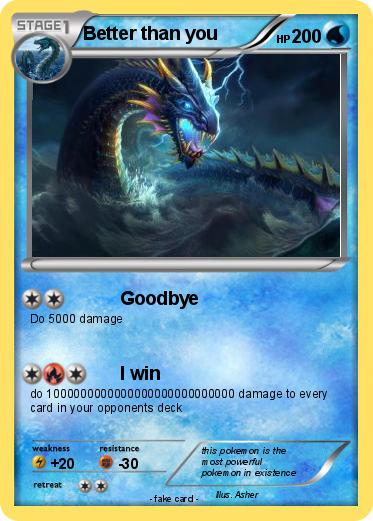 Pokemon Better than you