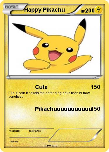 Pokemon Happy Pikachu