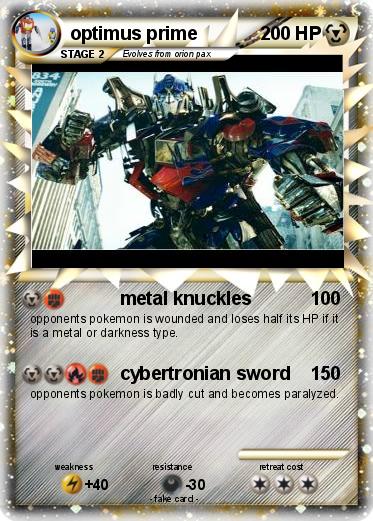 Pokemon optimus prime