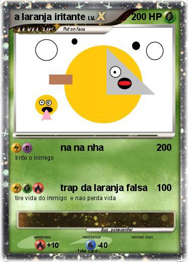Pokemon a laranja iritante
