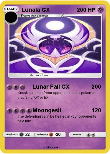 Pokemon Lunala GX