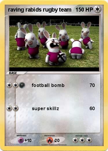 Pokemon raving rabids rugby team