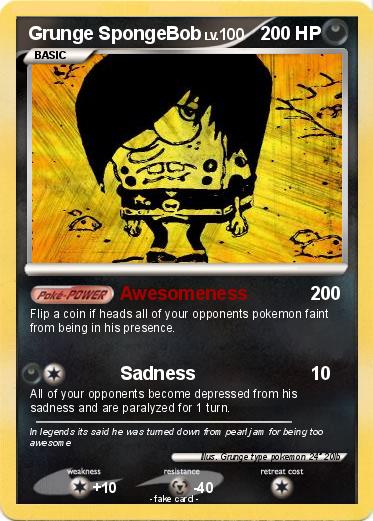 Pokemon Grunge SpongeBob
