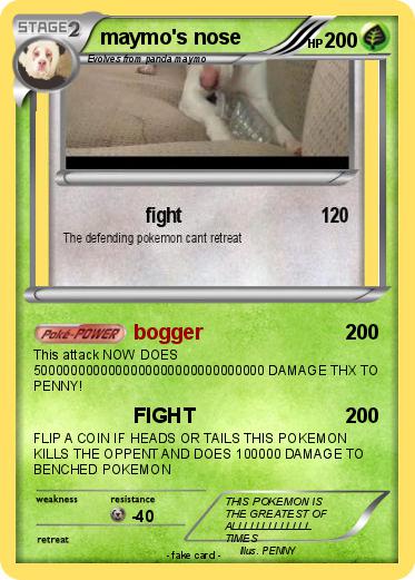 Pokemon maymo's nose