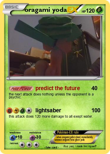 Pokemon oragami yoda