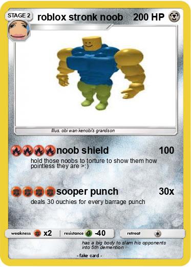 Pokemon roblox stronk noob