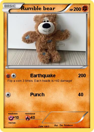Pokemon Rumble bear