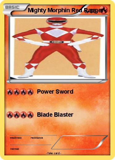 Pokemon Mighty Morphin Red Ranger