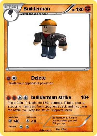 Builderman Trading Card Roblox.