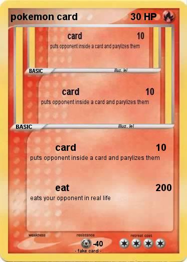 Pokemon pokemon card