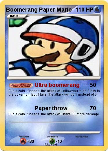 Pokemon Boomerang Paper Mario