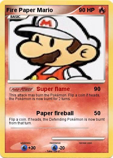 Pokemon Fire Paper Mario