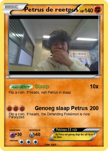 Pokemon Petrus de reetpus