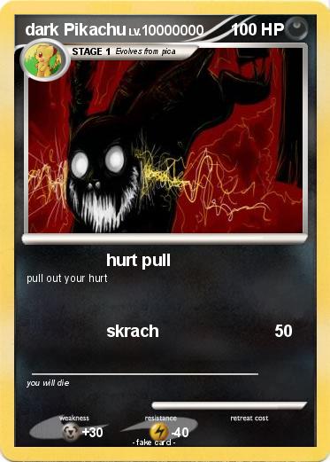 Pokemon dark Pikachu
