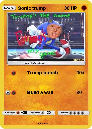 Pokemon Sonic trump