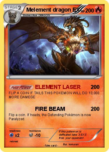 Pokemon Melement dragon EX