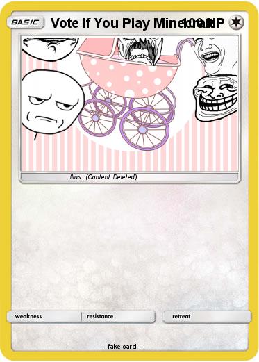 Pokemon Vote If You Play Minecraft