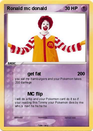 Pokemon Ronald mc donald