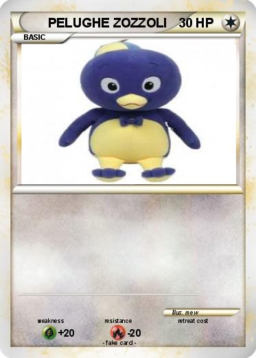 Pokemon PELUGHE ZOZZOLI