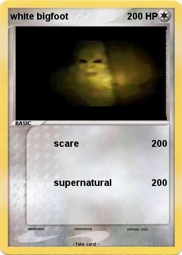 Pokemon white bigfoot
