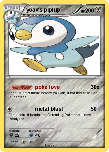 Pokemon yoav's piplup