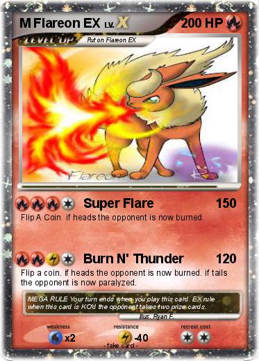Pokemon M Flareon EX
