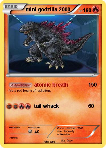 Pokemon mini godzilla 2000
