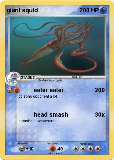 Pokemon giant squid