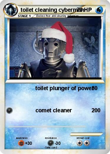 Pokemon toilet cleaning cyberman