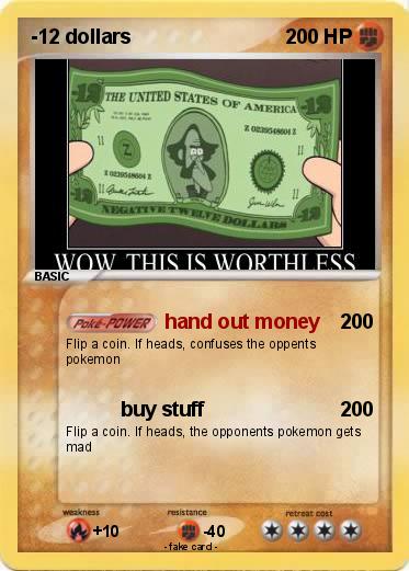 Pokemon -12 dollars