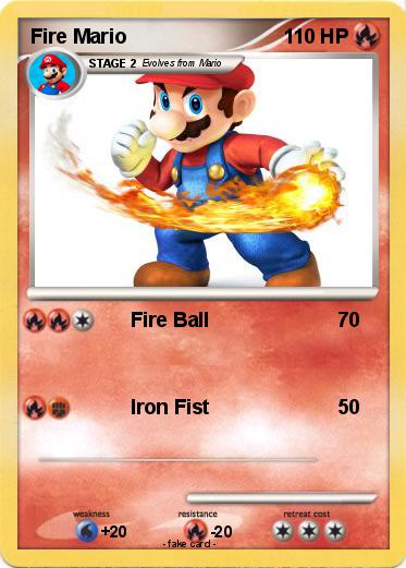 Pokemon Fire Mario
