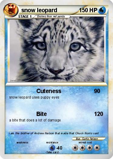 Pokemon snow leopard