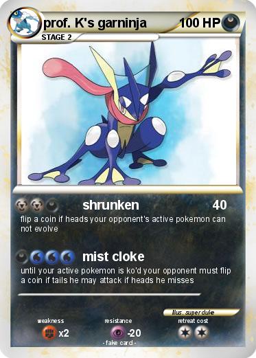 Pokemon prof. K's garninja