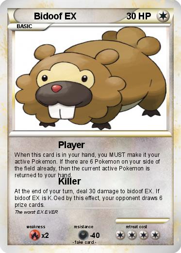 Pokemon Bidoof EX