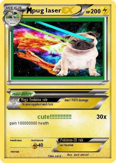 Pokemon pug laser