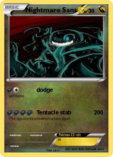 Pokemon Nightmare Sans