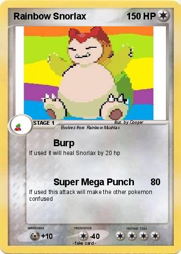 Pokemon Rainbow Snorlax