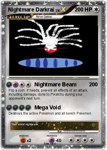 Pokemon Nightmare Darkrai