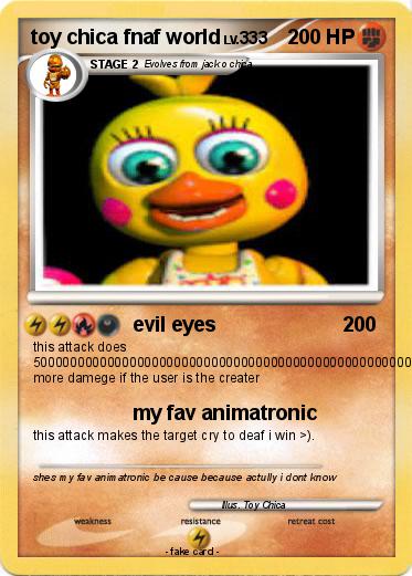 Pokemon toy chica fnaf world