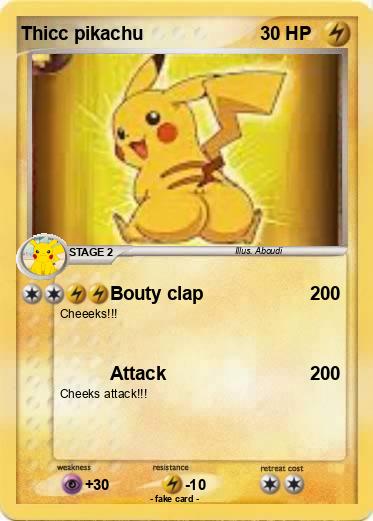 Pokemon Thicc pikachu