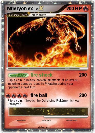 Pokemon Mfieryon ex