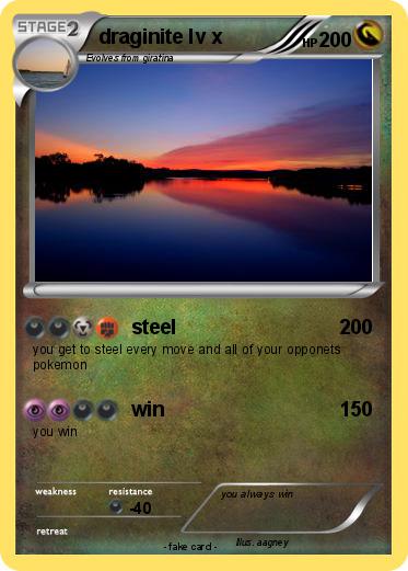 Pokemon draginite lv x
