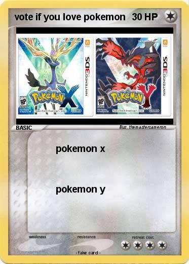 Pokemon vote if you love pokemon