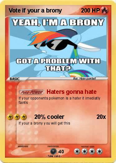 Pokemon Vote if your a brony