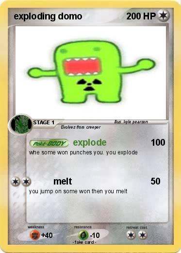 Pokemon exploding domo